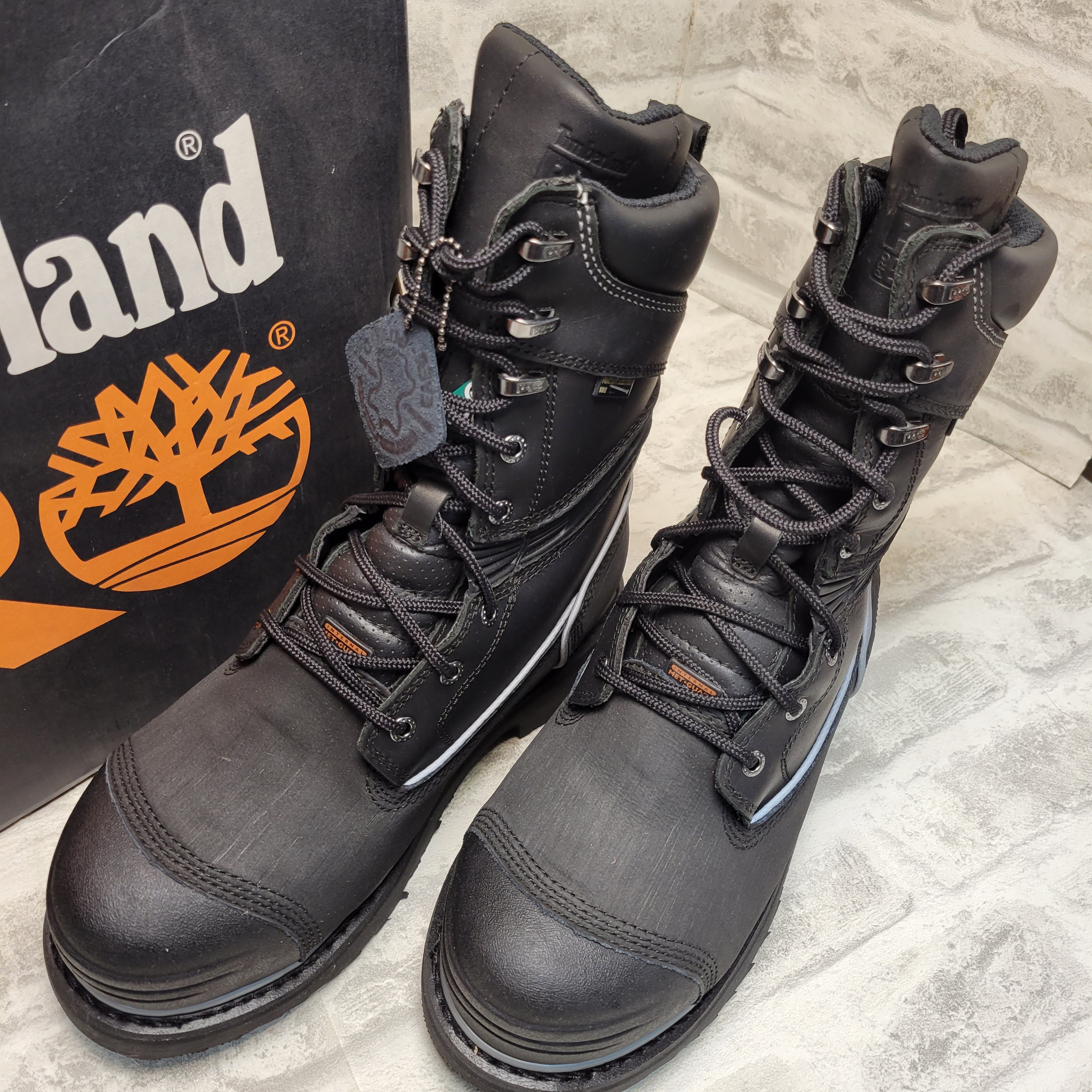 Timberland PRO Men's Gravel Pit 10" Steel-Toe Waterproof Boot, 7.5 Black (7869938073838)